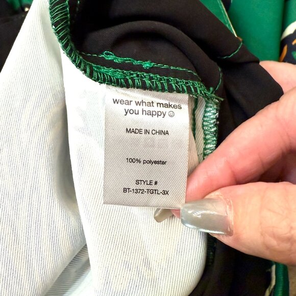 DRESSED IN LALA Tiger Tales Wide Leg Trousers - Size 3x - Picture 10 of 11